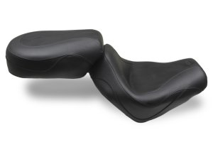 Honda VTX1300C Two-Piece Motorcycle Seat - Mustang Motorcycle - Sport Touring - Black - `04-`09